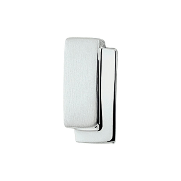 hanger poli/mat zilver gerhodineerd