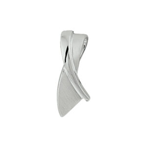 hanger poli/mat zilver gerhodineerd