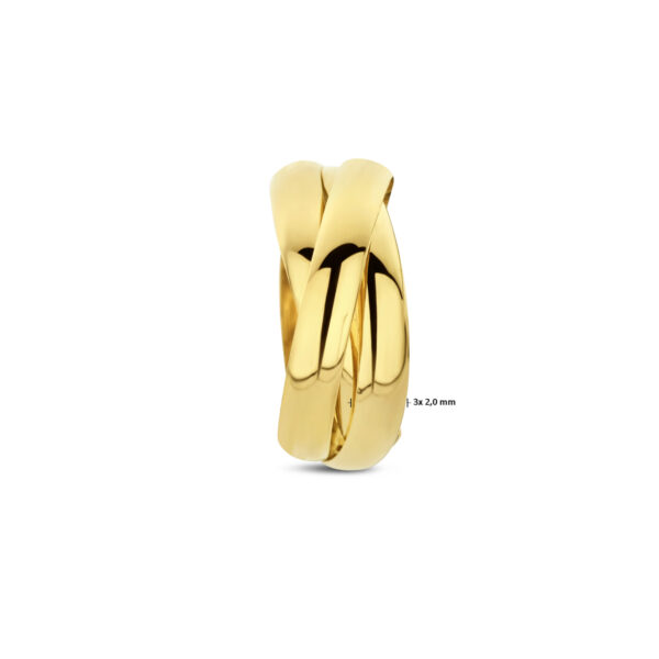 hanger ringetjes 14K geelgoud - Afbeelding 4