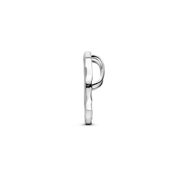 hanger rond diamant 0.02ct j p1 zilver gerhodineerd - Afbeelding 3