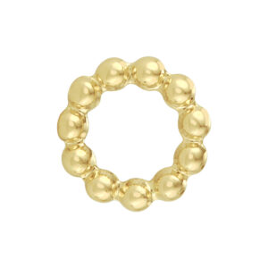 hanger rondje bolletjes 14K geelgoud