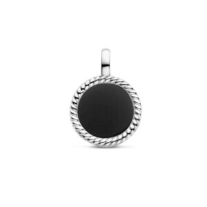 hanger rondje onyx edelstaal