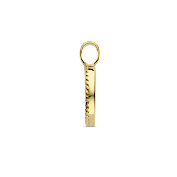 hanger rondje onyx ion plating edelstaal - Afbeelding 3