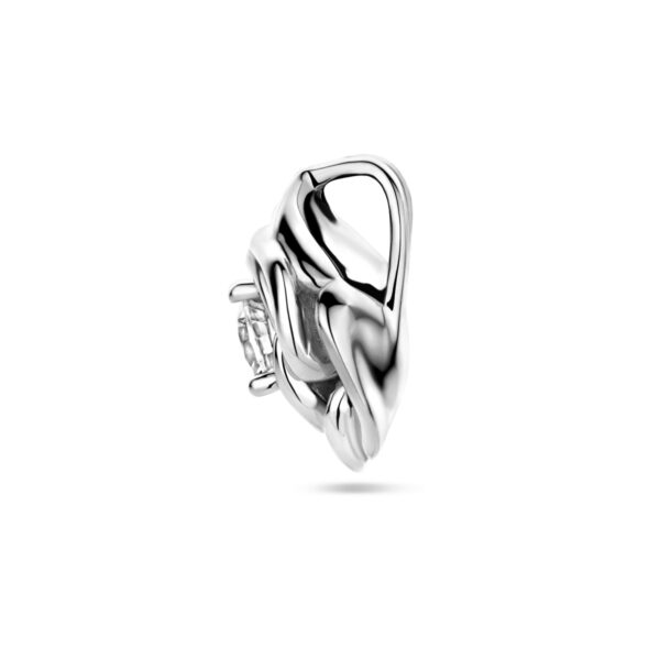 hanger roos zirkonia zilver gerhodineerd - Afbeelding 3