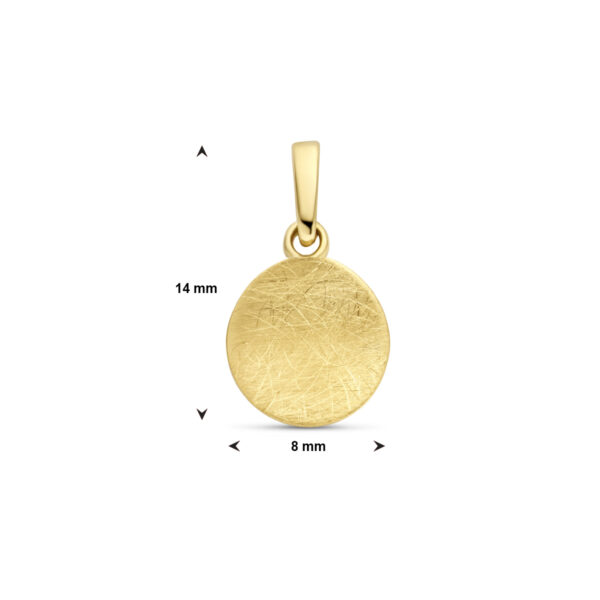 hanger scratch 14K geelgoud - Afbeelding 4