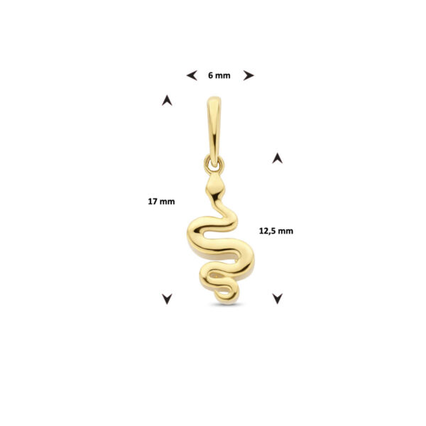 hanger slang 14K geelgoud - Afbeelding 4