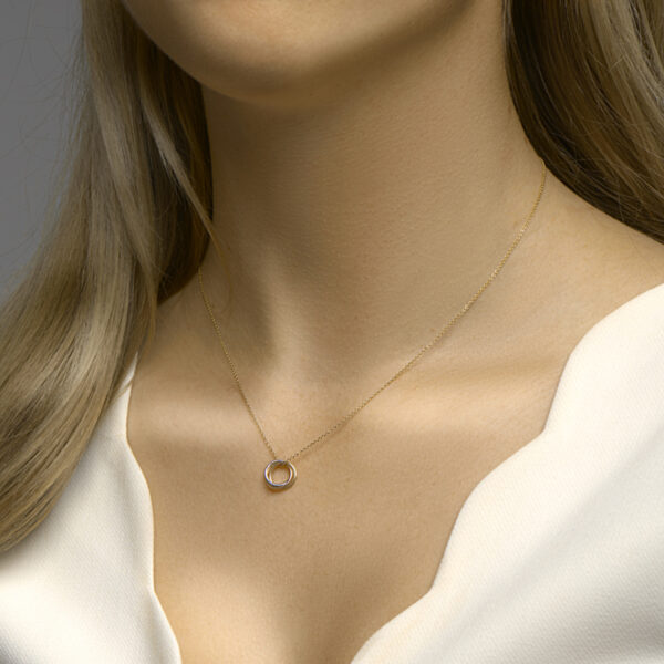 hanger tricolor 14K tricolor goud - Afbeelding 2