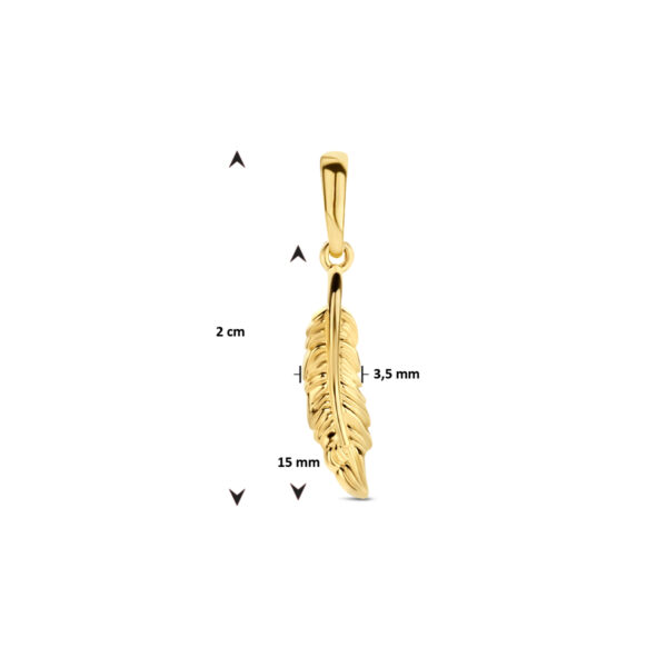 hanger veer 14K geelgoud - Afbeelding 4