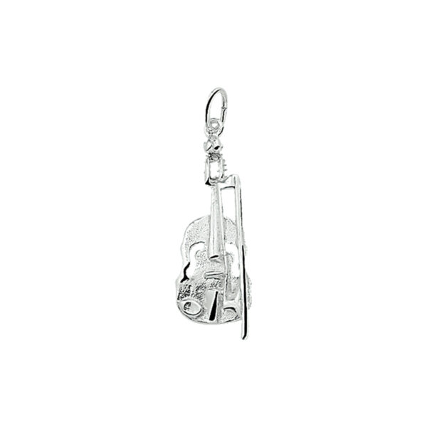 hanger viool zilver wit