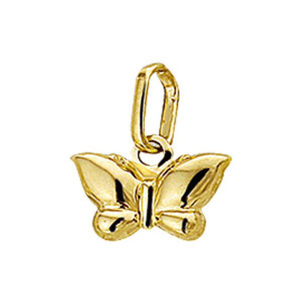 hanger vlinder 14K geelgoud