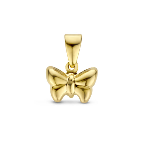 hanger vlinder 14K geelgoud