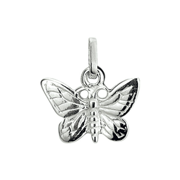hanger vlinder zilver wit
