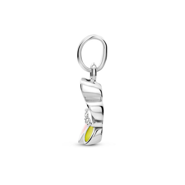 hanger vlinder zirkonia zilver gerhodineerd - Afbeelding 3