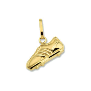 hanger voetbalschoen poli/mat 14K geelgoud