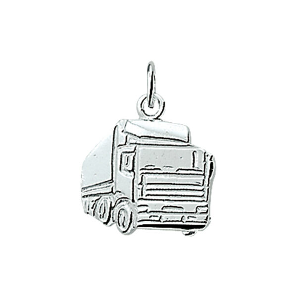 hanger vrachtwagen zilver wit