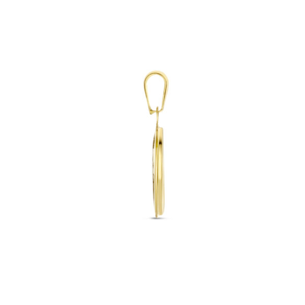 hanger wereldbol parelmoer 14K geelgoud - Afbeelding 3