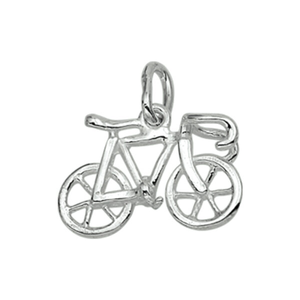 hanger wielrenfiets zilver wit