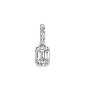 Hanger witgoud diamant 0,32 crt.