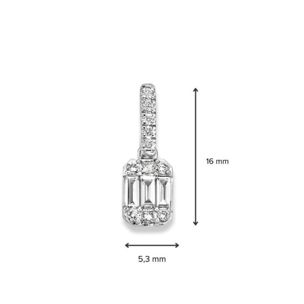 Hanger witgoud diamant 0,32 crt. - Afbeelding 2
