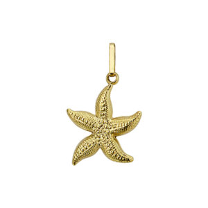 hanger zeester 14K geelgoud