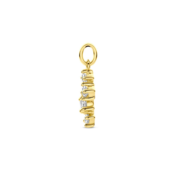 hanger zirkonia 14K geelgoud - Afbeelding 3