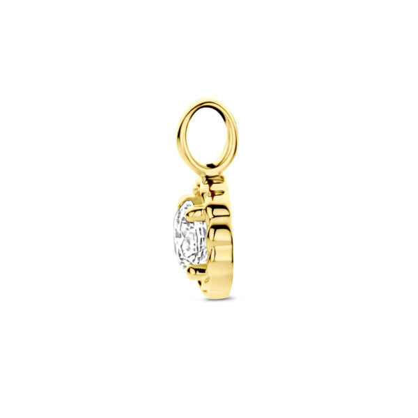hanger zirkonia 14K geelgoud - Afbeelding 3