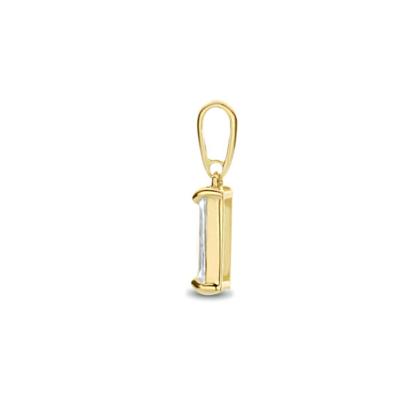 hanger zirkonia 14K geelgoud - Afbeelding 3