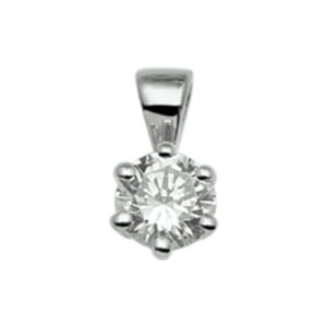 hanger zirkonia 14K witgoud