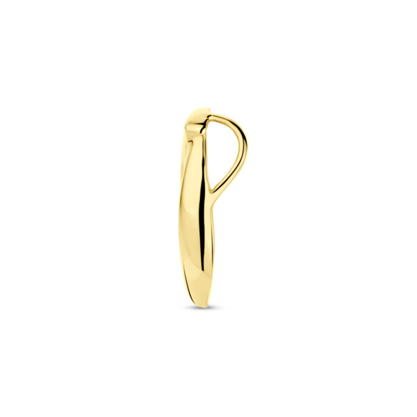 hanger zirkonia 15 mm 14K geelgoud - Afbeelding 3