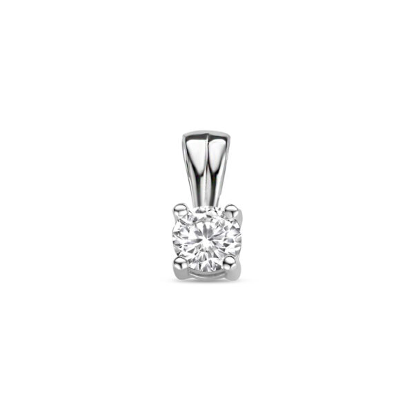 hanger zirkonia 9 mm zilver gerhodineerd