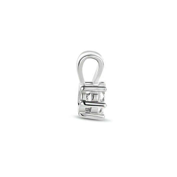 hanger zirkonia 9,3 mm zilver gerhodineerd - Afbeelding 3