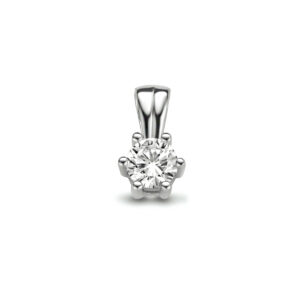 hanger zirkonia 9,3 mm zilver gerhodineerd
