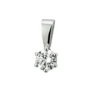 hanger zirkonia 9,5 mm 14K witgoud