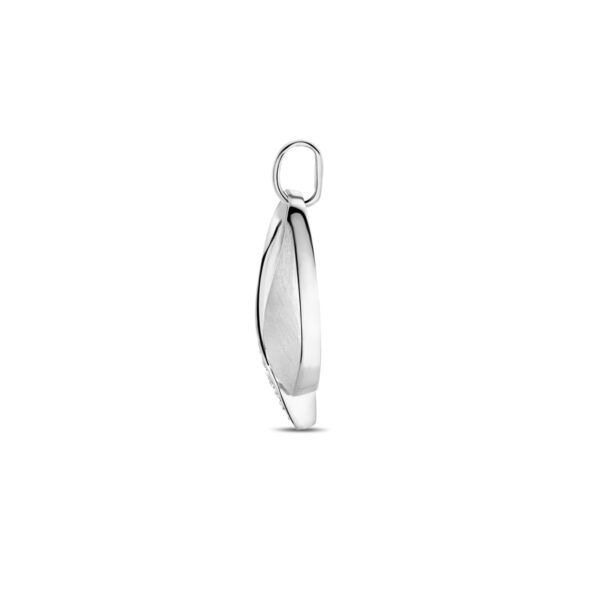 hanger zirkonia poli/mat 22 mm zilver gerhodineerd - Afbeelding 3