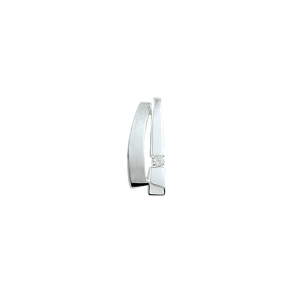 hanger zirkonia poli/mat zilver gerhodineerd