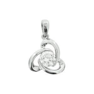 hanger zirkonia zilver gerhodineerd