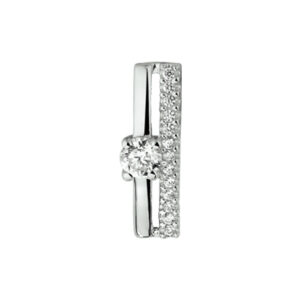 hanger zirkonia zilver gerhodineerd