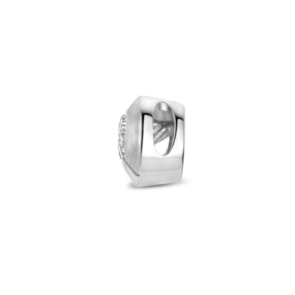 hanger zirkonia zilver gerhodineerd - Afbeelding 3