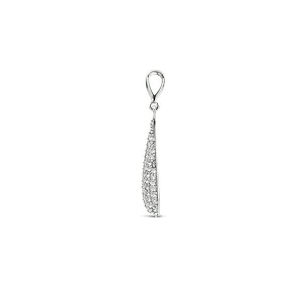 hanger zirkonia zilver gerhodineerd - Afbeelding 3