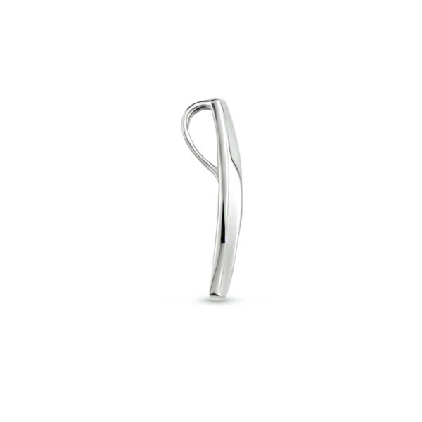 hanger zirkonia zilver gerhodineerd - Afbeelding 3