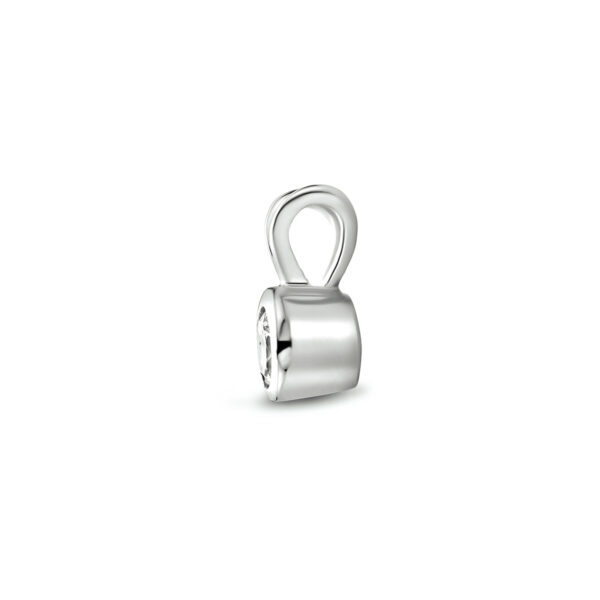 hanger zirkonia zilver gerhodineerd - Afbeelding 3