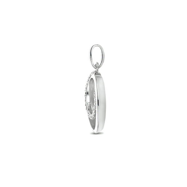 hanger zirkonia zilver gerhodineerd - Afbeelding 3