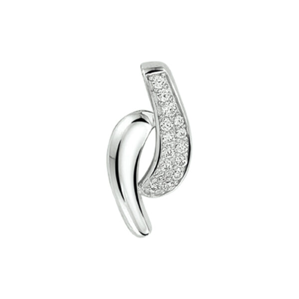 hanger zirkonia zilver gerhodineerd