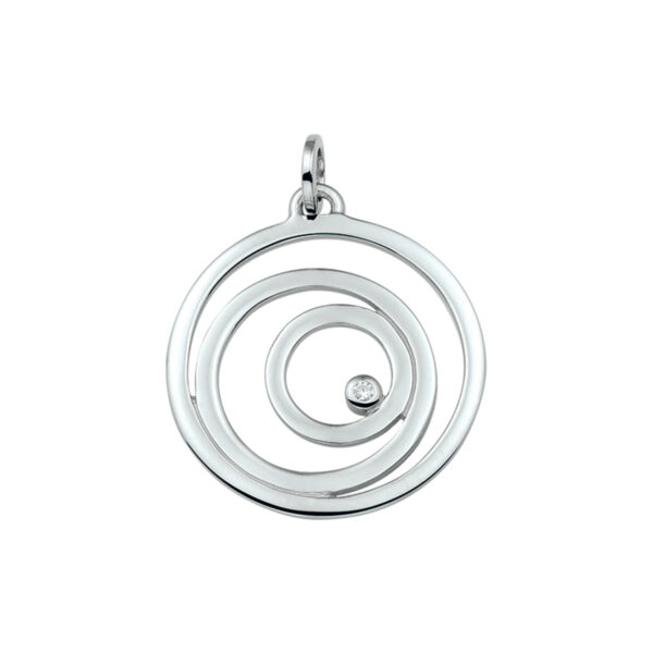 hanger zirkonia zilver gerhodineerd