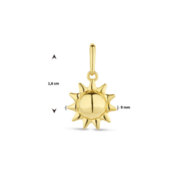 hanger zon 14K geelgoud - Afbeelding 4