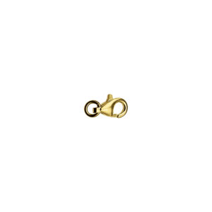 karabijnhaak 8 mm 14K geelgoud