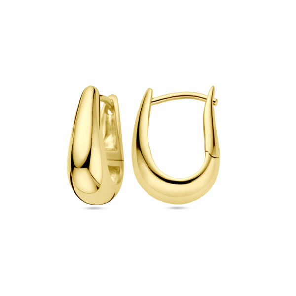 klapoorringen 1 micron zilver verguld (geel) - Afbeelding 3