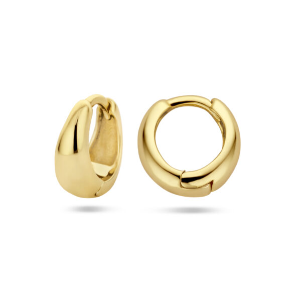 klapoorringen 1 micron zilver verguld (geel) - Afbeelding 3