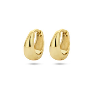 klapoorringen 1 micron zilver verguld (geel)