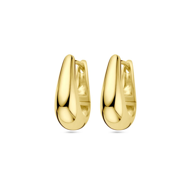 klapoorringen 1 micron zilver verguld (geel)